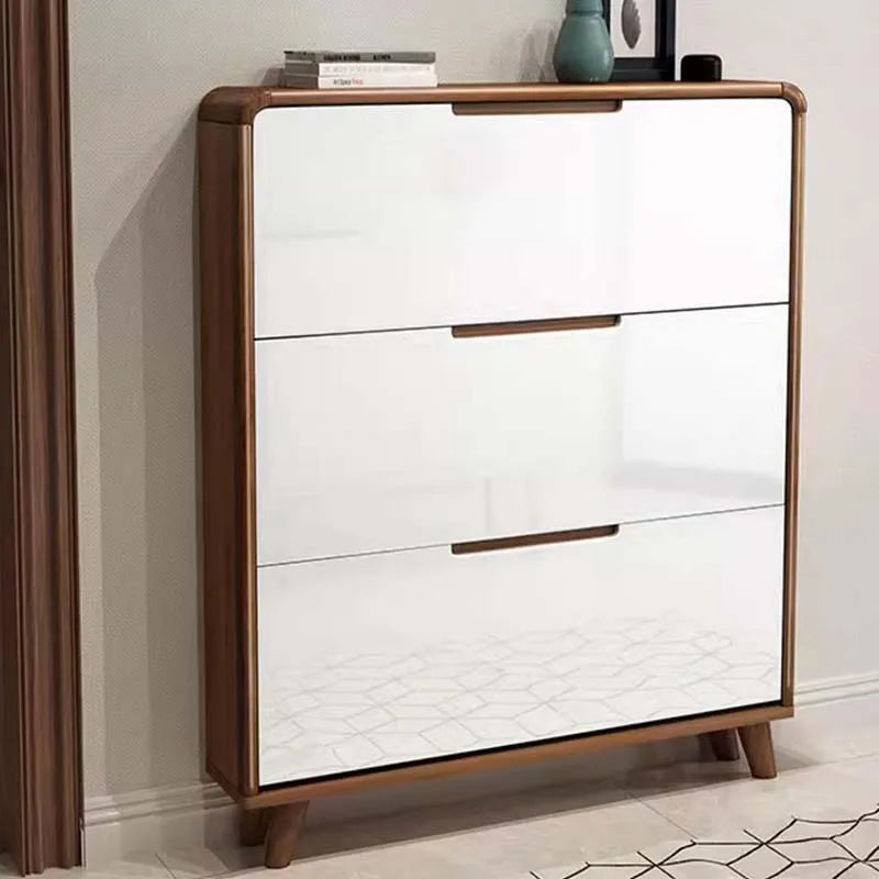 modern design wooden shoe cabinet space saving luxury