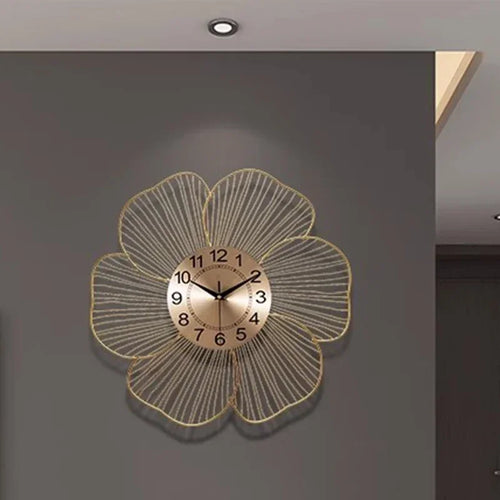 designer metal wall clock for a modern and refined interior - vue 8 sur 8
