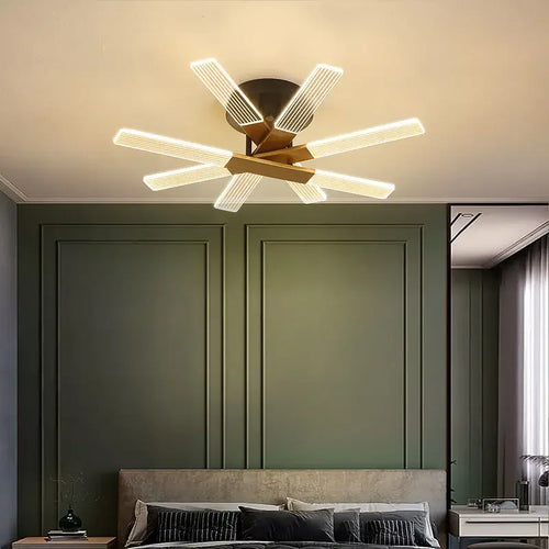 Modern dimmable acrylic chandelier for elegant interior decoration - vue 7 sur 12