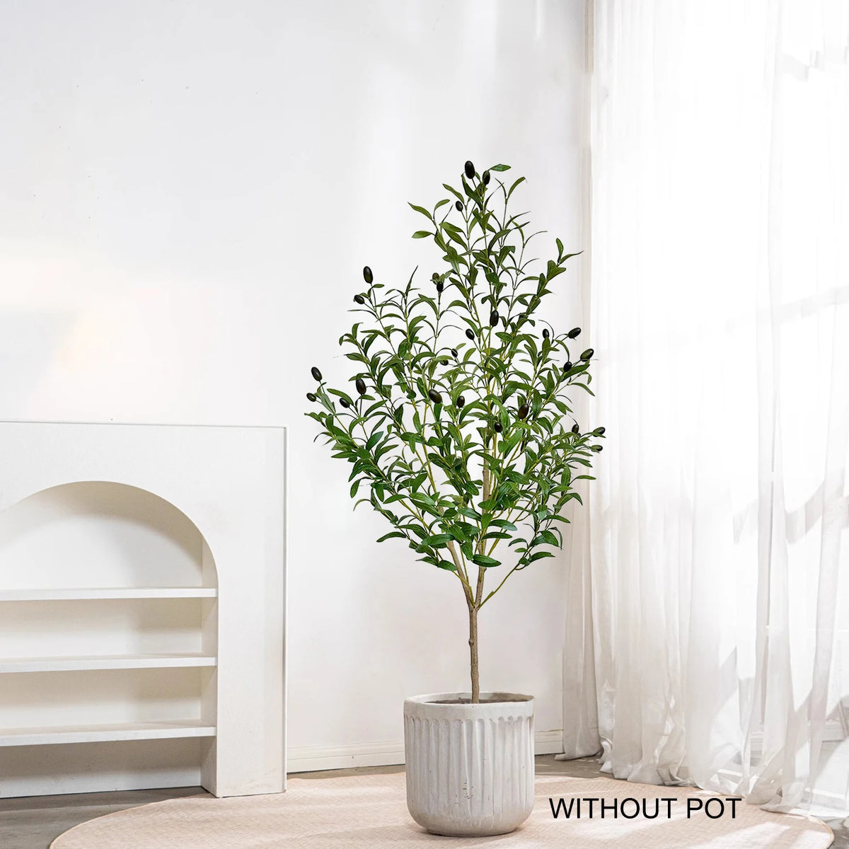 Artificial olive branch for interior decoration and weddings - vue 3 sur 7