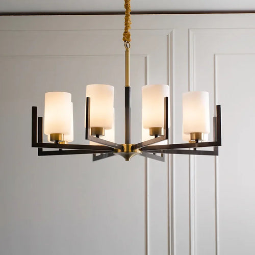 Retro Chinese style luxury LED chandelier pendant light - vue 2 sur 16