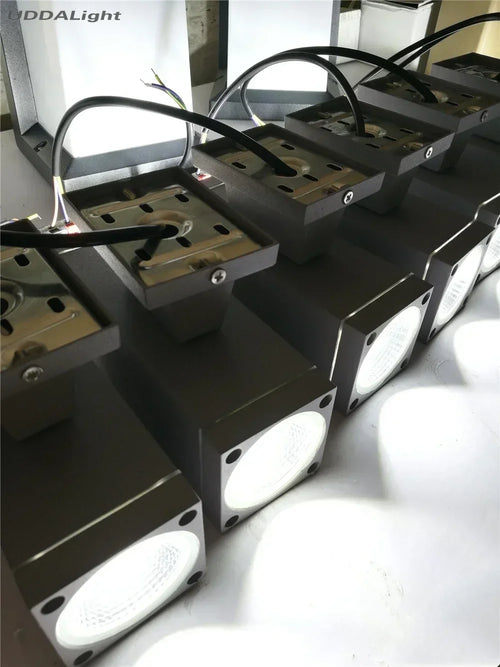 Outdoor aluminium wall light with tempered glass IP65 - vue 6 sur 6