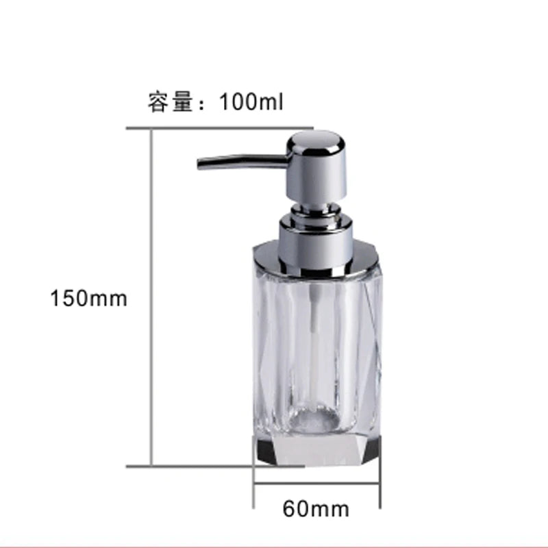 Creative and practical glass soap dispenser for bathroom - vue 12 sur 12