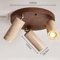 Japanese style vintage LED ceiling light for indoor and outdoor use
