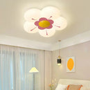 Romantic ceiling light for a little girl's warm and floral bedroom