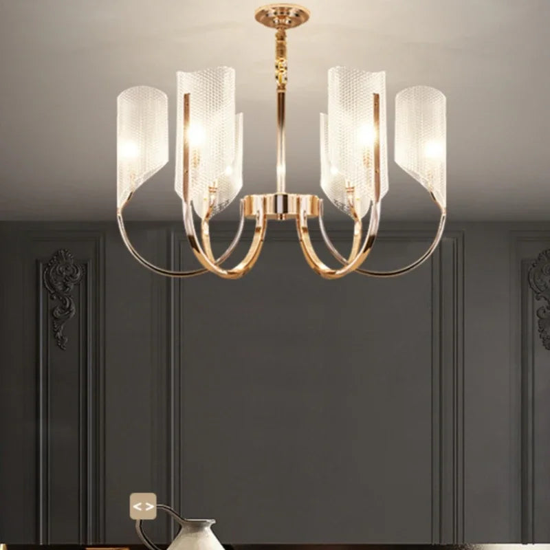 Modern minimalist French retro chandelier for creative art room