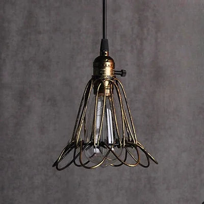 Vintage edison pendant light for industrial interior decor