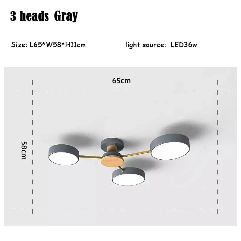 Modern creative LED ceiling light for interior decoration - vue 24 sur 25
