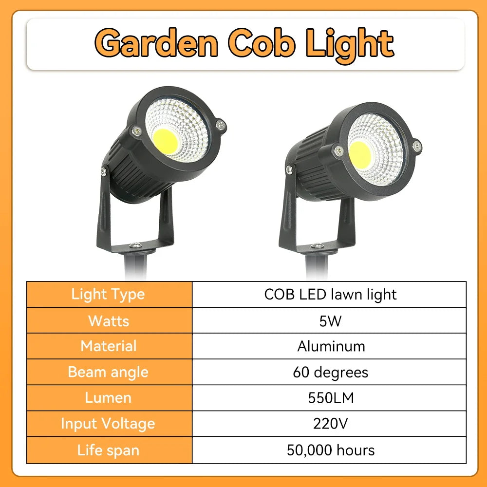 Waterproof LED garden lights for decorative outdoor lighting - vue 6 sur 7