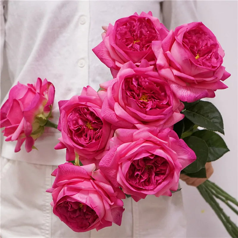Artificial pink rose bouquet for decoration and events