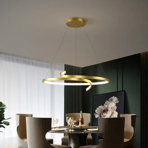 Nordic LED chandelier for indoor lighting and decoration - vue 3 sur 12
