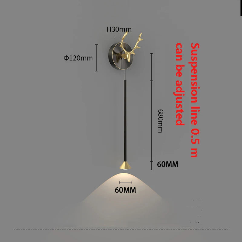 Designer copper wall light for creative and modern interiors