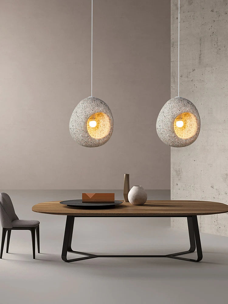 Nordic wabi sabi simple and creative personalised LED pendant light