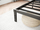 Metal Bed Frame – Heavy Duty Mattress Foundation with Anti-slip Steel Slat Support, Durable Platform Base with Underbed Storage