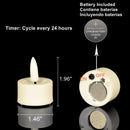 flameless led tea lights with remote control for party decorations