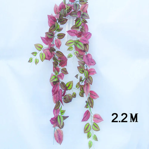 Artificial hanging scindapsus aureus plant for indoor and outdoor decoration - vue 17 sur 16