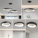Modern nordic circular LED chandelier, creative design