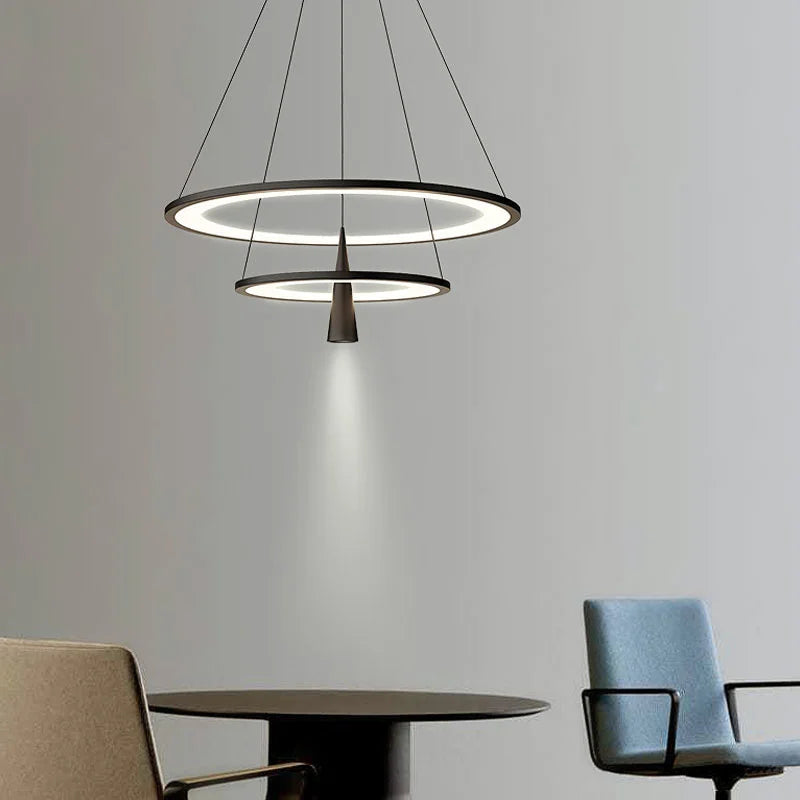 Modern circle chandelier for elegant interior decor