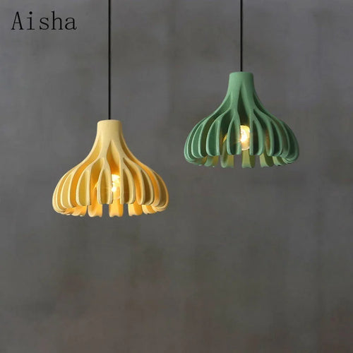Nordic coral resin pendant light for interior decoration - vue 2 sur 11