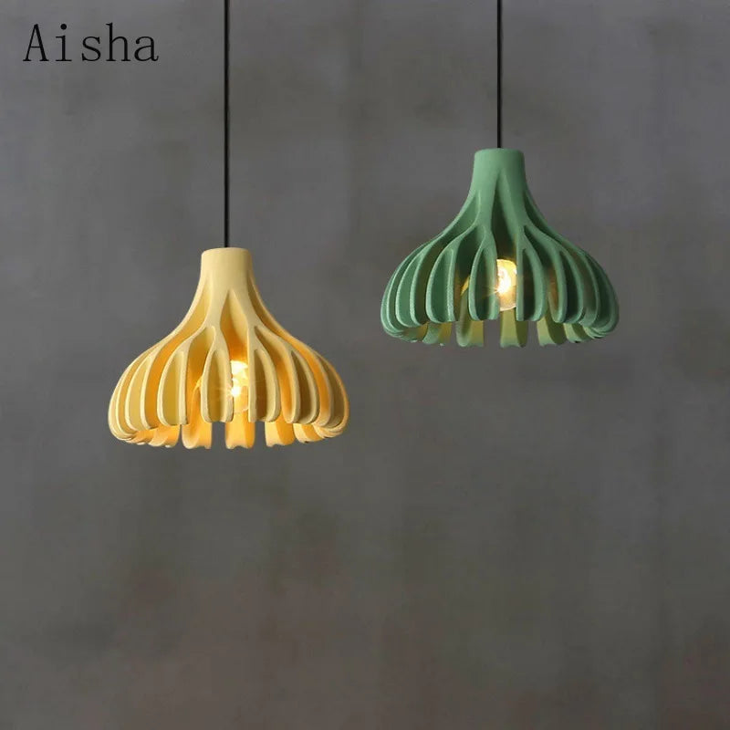 Nordic coral resin pendant light for interior decoration