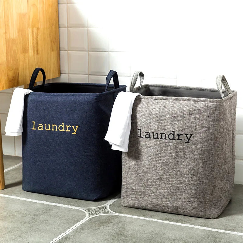 foldable burlap basket for dirty clothes