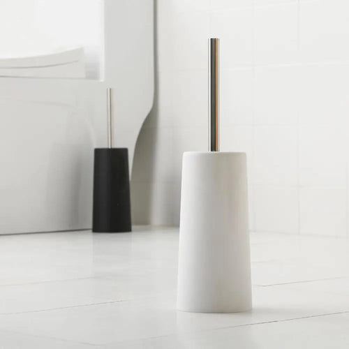 Toilet brush and free standing holder set for bathroom - vue 2 sur 9