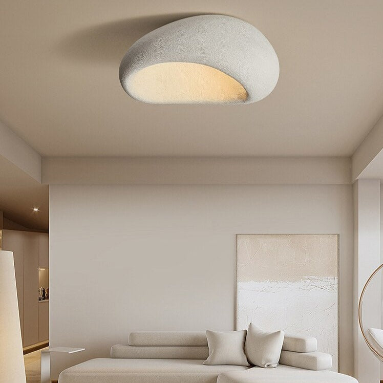 Curved Japanese style designer ceiling light akane - vue 4 sur 10