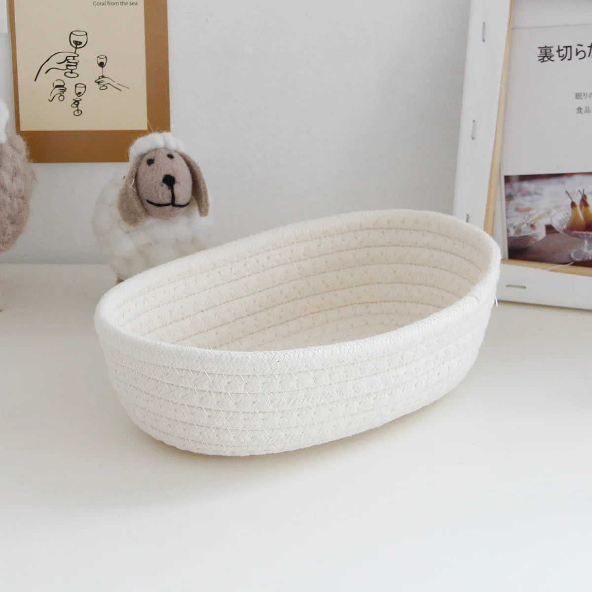 paniers de rangement multifonctionnels pour bureau et jouets enfants - vue 7 sur 10
