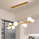 Glass shade chandelier pendant light for home decor