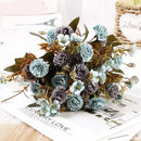 Artificial silk lilac bouquet for floral decor
