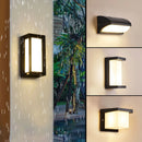 Outdoor LED wall light with automatic motion sensor