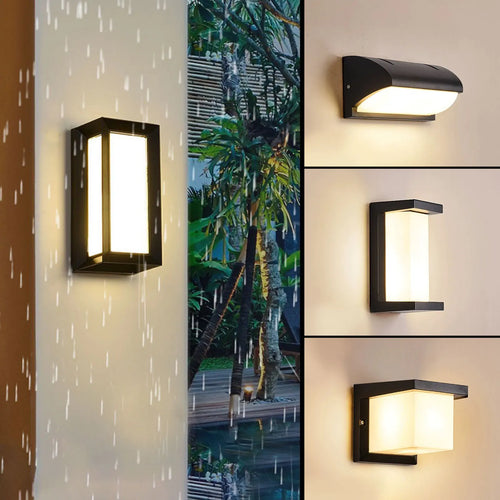 Outdoor LED wall light with automatic motion sensor - vue 2 sur 20