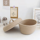 hand-woven multifunctional storage baskets