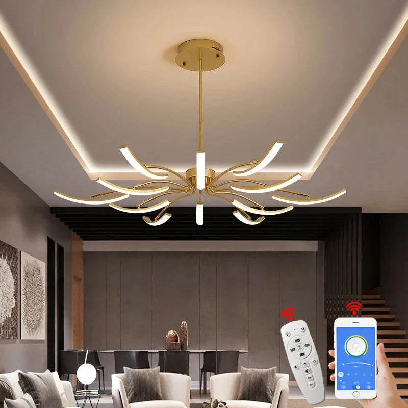 Adjustable modern chandelier for stylish interiors