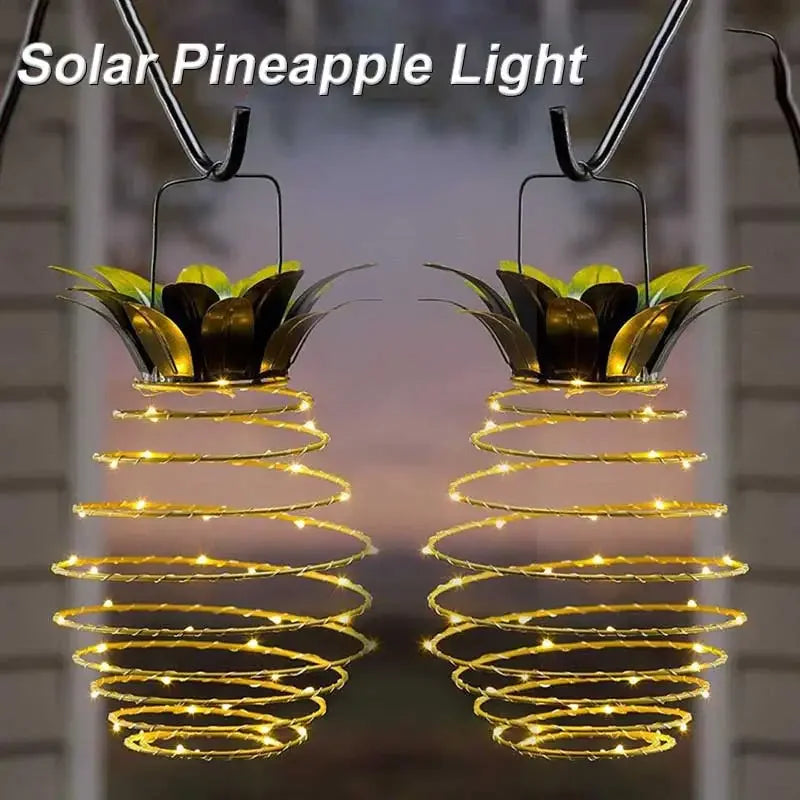 Portable solar pineapple lamp 24 LED waterproof outdoor decoration