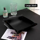Leather storage box for keys and cosmetics