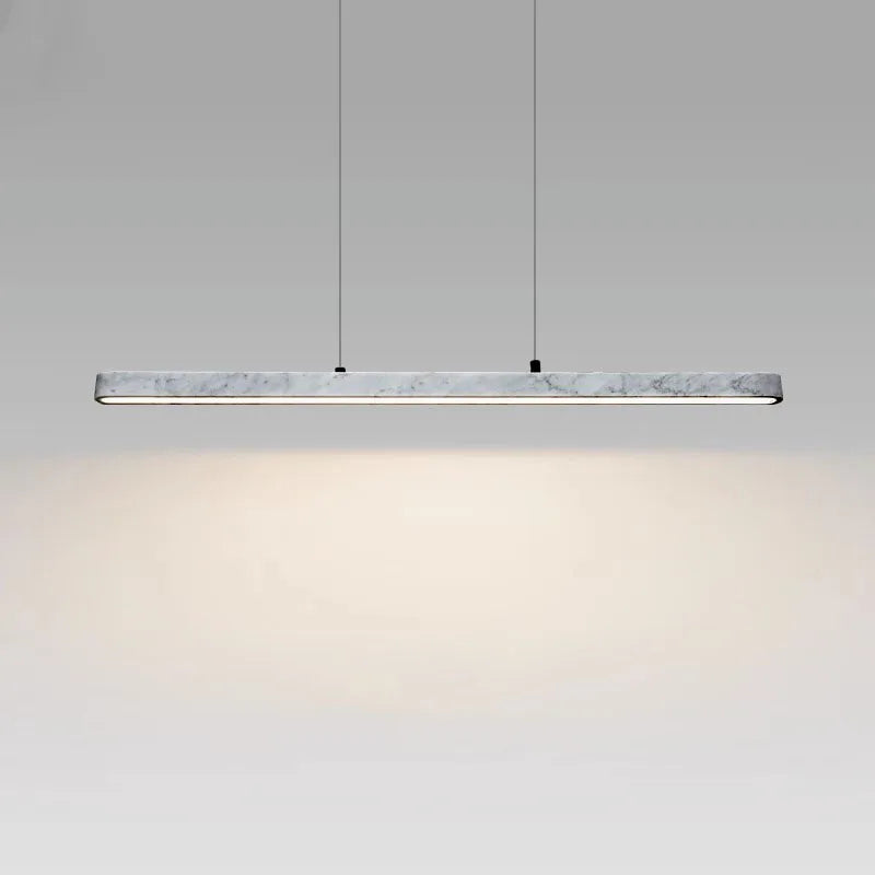Dimmable solid marble LED chandelier