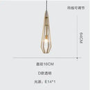 Art deco diamond pendant light for indoor and outdoor lighting