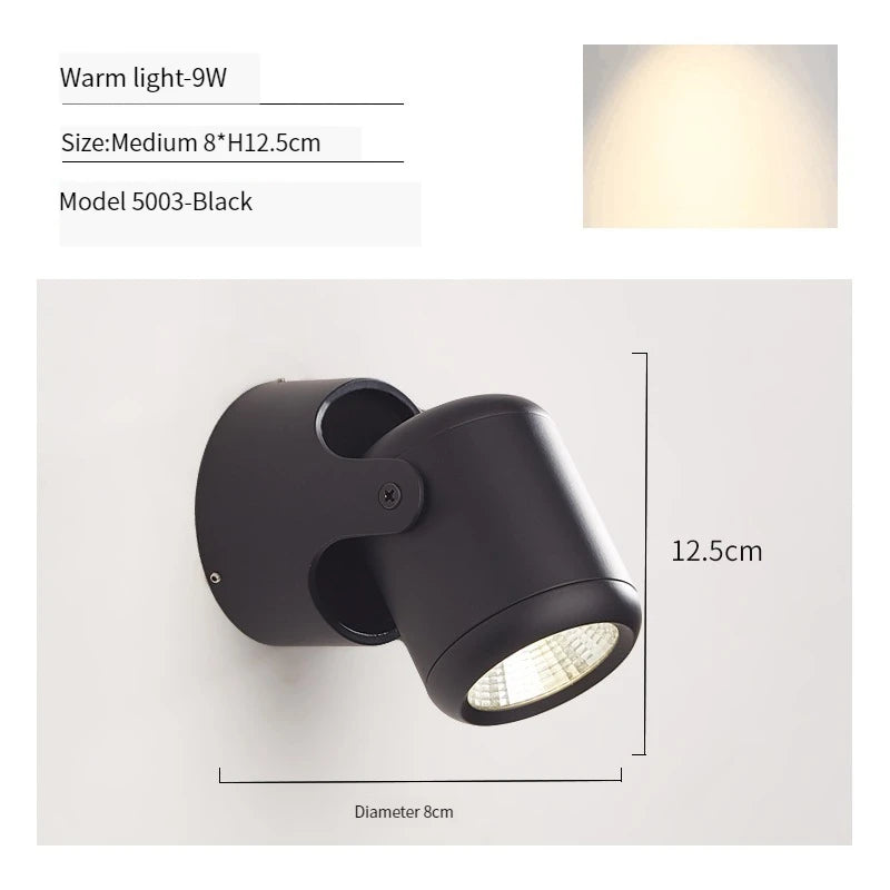 Modern rotatable LED wall light for interior decoration - vue 18 sur 20