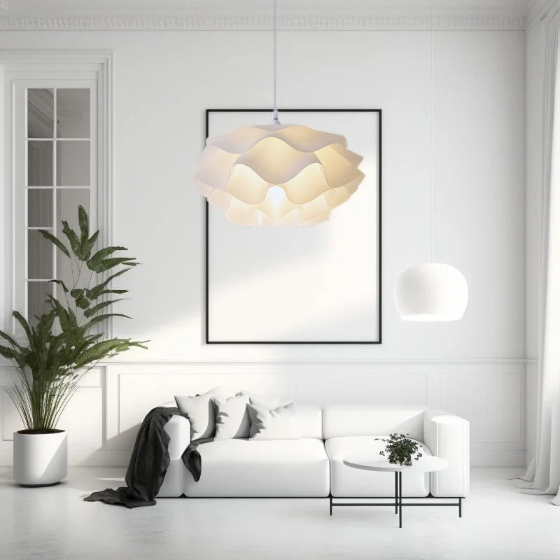Modern acrylic flower-shaped decorative LED chandelier