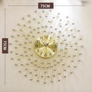 European design silent metal creative wall clock