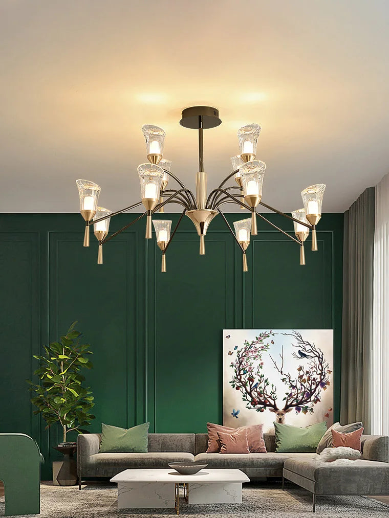 Modern hanging chandelier for elegant indoor lighting