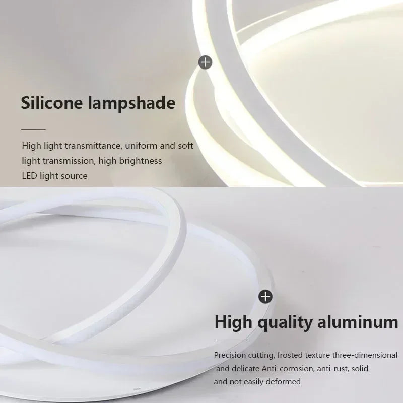 Modern LED ceiling light for elegant interior decor - vue 6 sur 16
