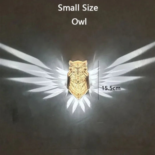 Creative LED wall light owl eagle decorative lamp for home - vue 11 sur 13