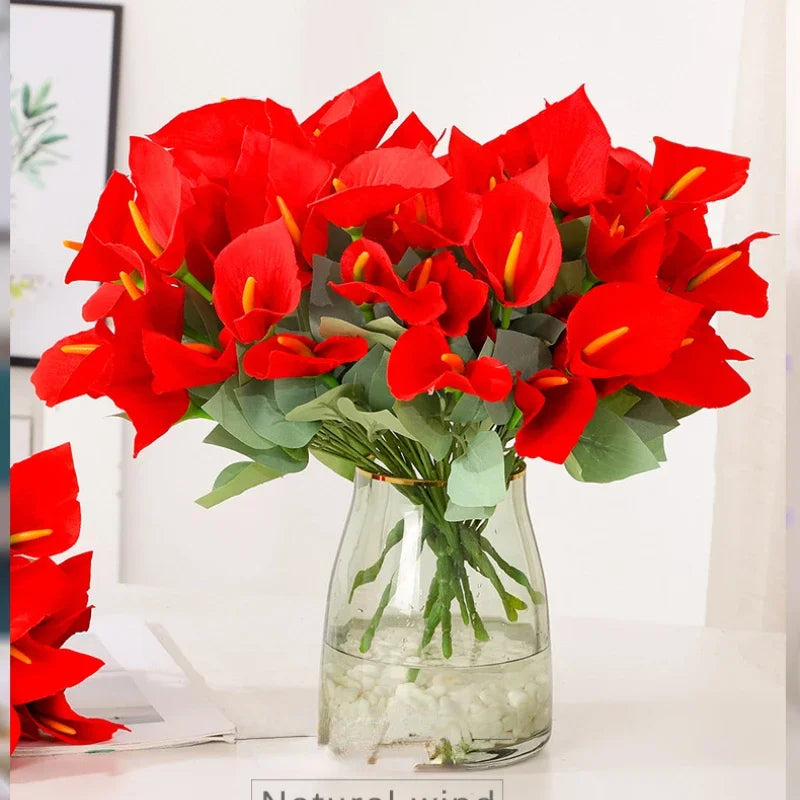 Artificial calla lily bouquet for festive event decoration