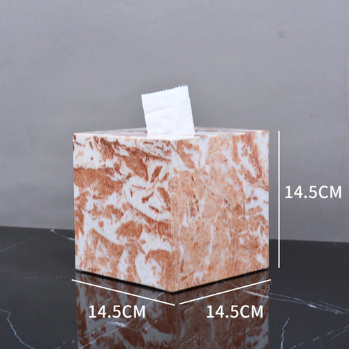 natural marble bathroom accessory set - vue 12 sur 17