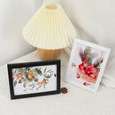 Wooden hanging photo frame with plexiglass for photo display