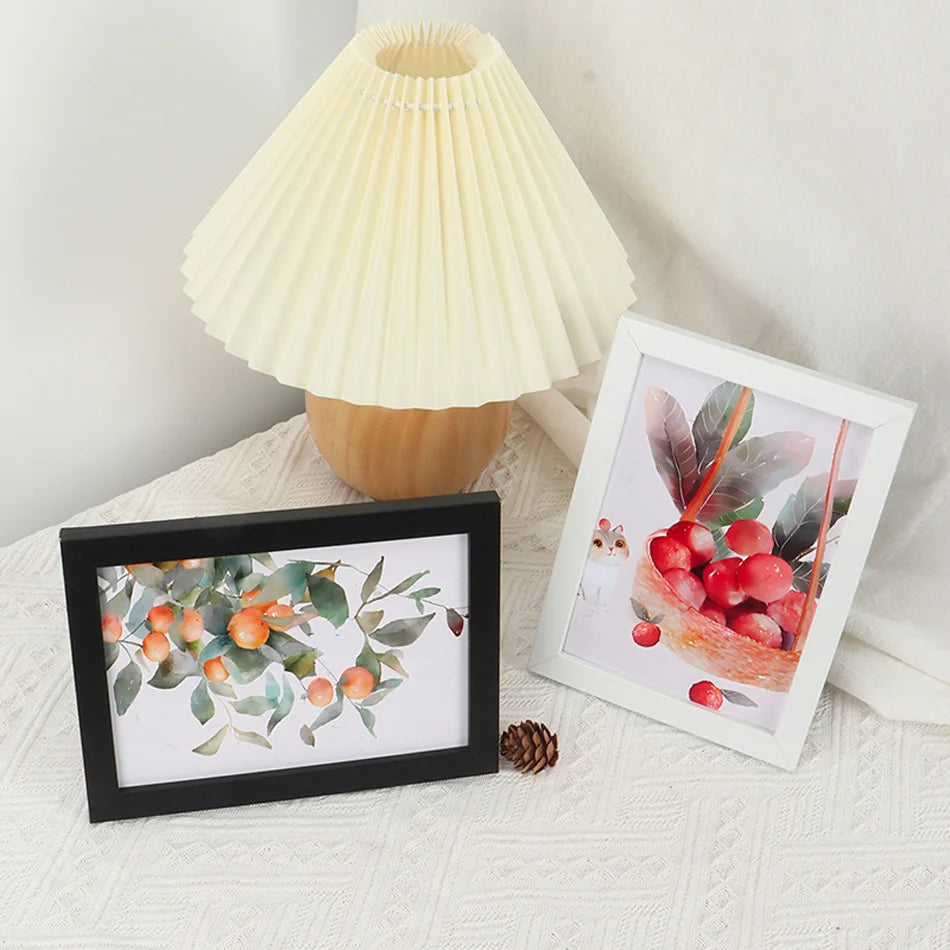 Wooden hanging photo frame with plexiglass for photo display - vue 5 sur 10