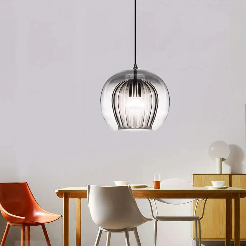 Modern nordic decorative glass pendant light - vue 4 sur 15