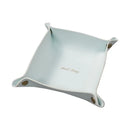 Leather storage box for desk and accessories